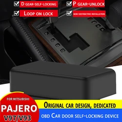 Dispositif de verrouillage automatique de porte de voiture, pour Mitsubishi Pajero V97 V93 adaptateur OBD et câble, commande centrale, accessoires de verrouillage de conduite 