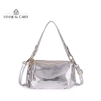 

new Silver Bags leather women handbags casual tote Famous Brand designs shoulder bag for ladies with serpentine prints classical