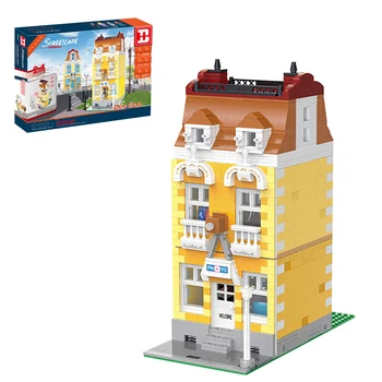 

1773Pcs Street View Series 2-In-1 MOC Photo Studio Small Particle DIY Building Blocks Model For Children Educational Toys Gift