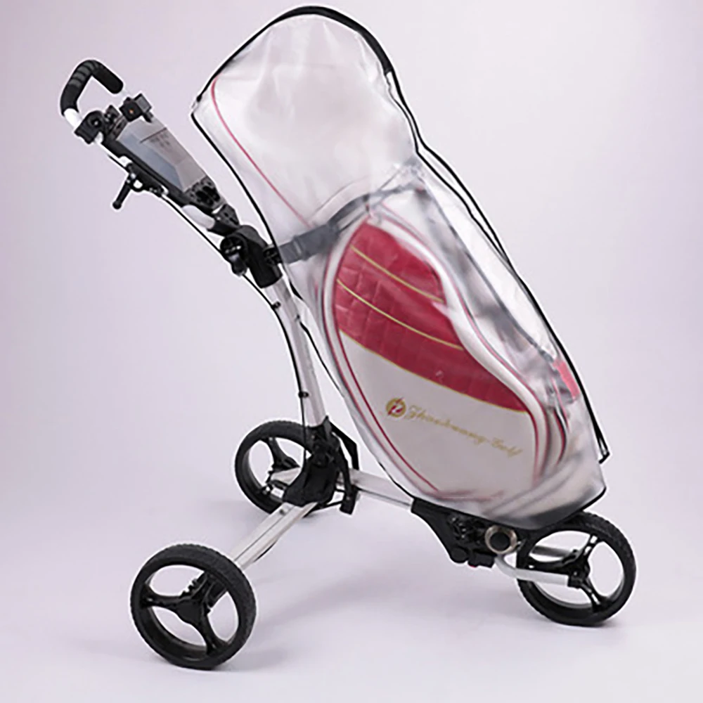 

Golf Bag Rain Cover Selected Zippers PVC Transparent Wear-resistant Antistatic Dust Cover Golf Durable Accessories