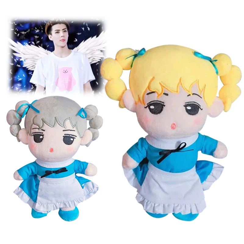 20 см/8 дюймов Корея Kawaii мягкие куклы с одеждой плюшевая кукла игрушка блонд