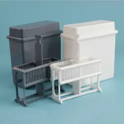 1set lab plastic staining tank staining rack antigen repair box for containing 24-piece glass slide