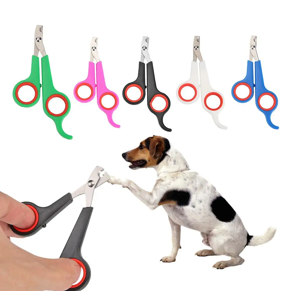Ciseaux Coupe-Ongles Pour Chien Chat OWKAY - Acier Inoxydable, Lame Tranche-Lune, Sécurité, Toilettage