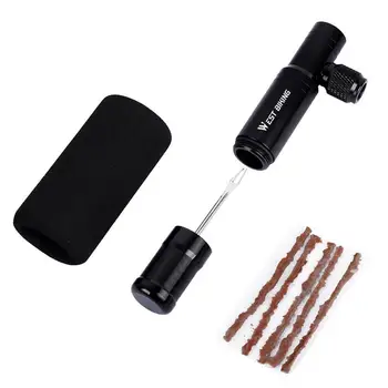 

2 in 1 Mini Bike Pump CO2 Inflator Bicycle Tubeless Tire Repair Tool Presta & Schrader Valve MTB Cycling Air Pump
