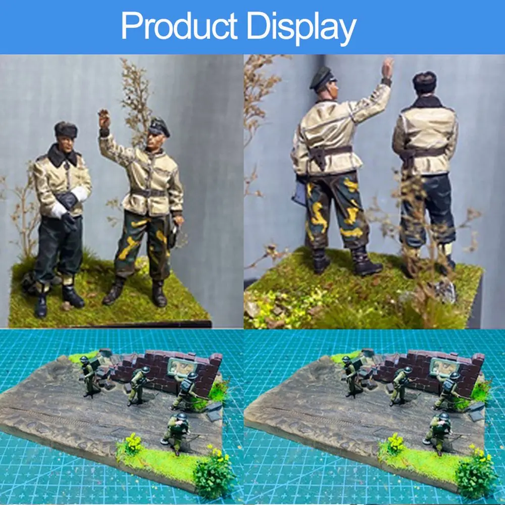 39/50PCS/Set Realistic Flower Grass Tufts Simulation Model Sand Scene DIY Material Miniature Grass Bushes Plant Cluster Scenery - Image 5