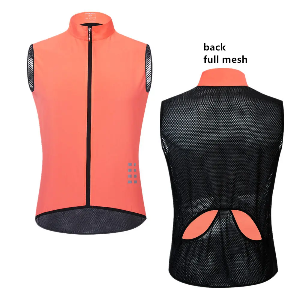 WOSAWE высокая видимость мотоциклетная куртка для мужчин и женщин без рукавов спортивный жилет непромокаемый светоотражающий тонкий жилет спортивная куртка - Цвет: BL221P