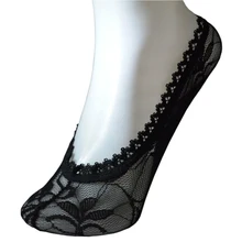 Женские носки до щиколотки, невидимые, повседневные, сексуальные, кружевные, короткие, акриловые, для взрослых, на шпильках, ультра тонкие, модные, летние, женские