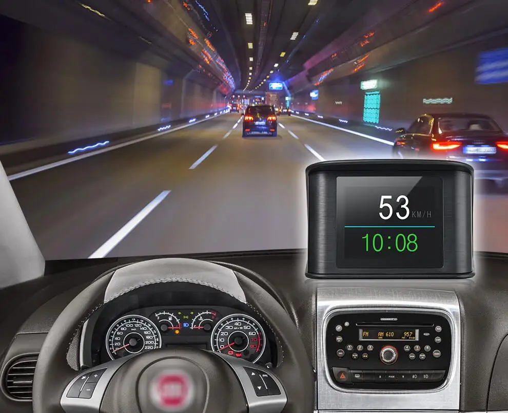 Дисплей на голову T600 HUD автомобильный проектор скорости цифровой измеритель скорости Дисплей Расход топлива Датчик температуры диагностический инструмент
