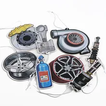 JDM СТИЛЬ автомобиля заднего вида Mirrow кулон освежитель воздуха твердая бумага поршень тормозной диск Nos турбо обод колеса амортизатор