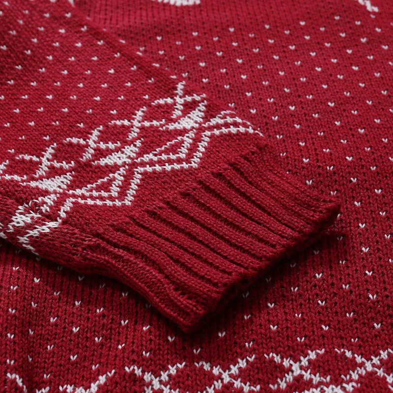Брендовый Мужской Повседневный свитер с круглым вырезом и принтом оленя, осенне-зимний Рождественский пуловер, вязаный джемпер, свитер, облегающая мужская одежда