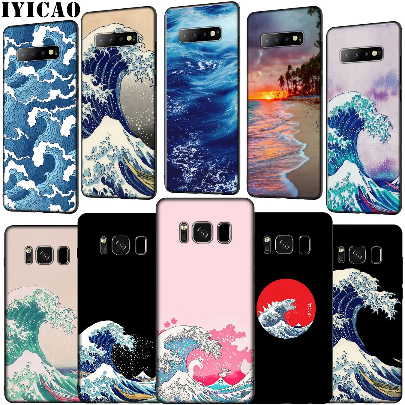 Мягкий чехол для телефона IYICAO The Great Wave off Kanagawa Samsung Galaxy S20 Ultra S10 Lite S9 S8 Plus S6 S7 Edge S10e |