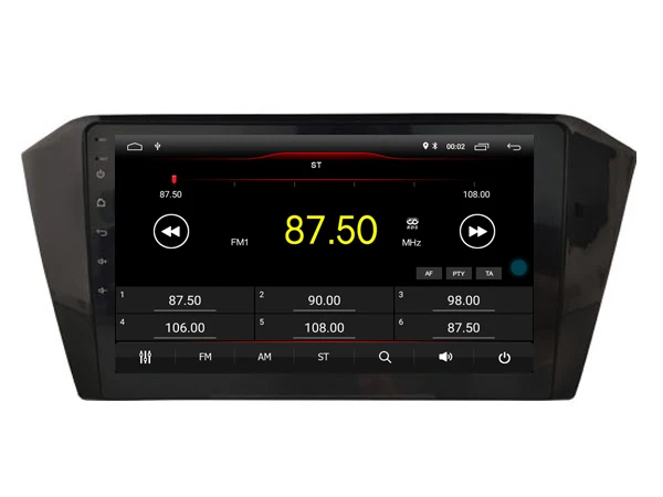 Автомобильный мультимедийный плеер 10,2 дюймов ips экран монитор gps магнитофон Bluetooth Android 9,0 для V W PASSAT B8- Авто Аудио
