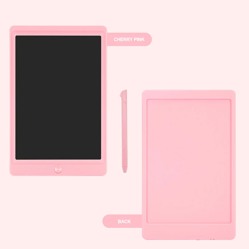 8 дюймов детский цифровой чертежный ЖК-планшет электронный блокнот для рукописного ввода розовый синий графическая доска Детский каракули доска подарки - Цвет: Розовый