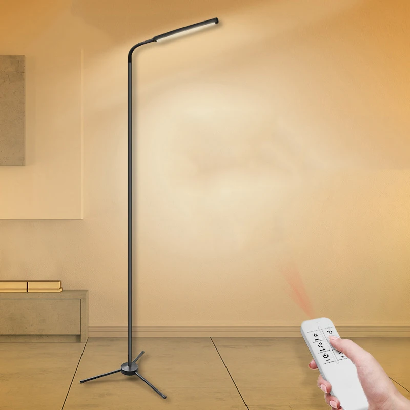 

72 LEDs Modern Remote Control Floor Lamp 12 Levels Dimmable 3000-6000K Reading Floor Lamp for Living Reading Room Bedroom Office