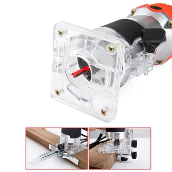 

800W Electric Hand Wood Trimmer Wood Router 6.35mm Collet Carving Machine + Router Bits Milling Cutter Woodworking Power Tools