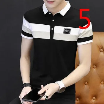 

Mulberry silk short-sleeved t-shirt men's summer Korean trend men's hollow ice silk half-sleeved slim tide brand thin section co