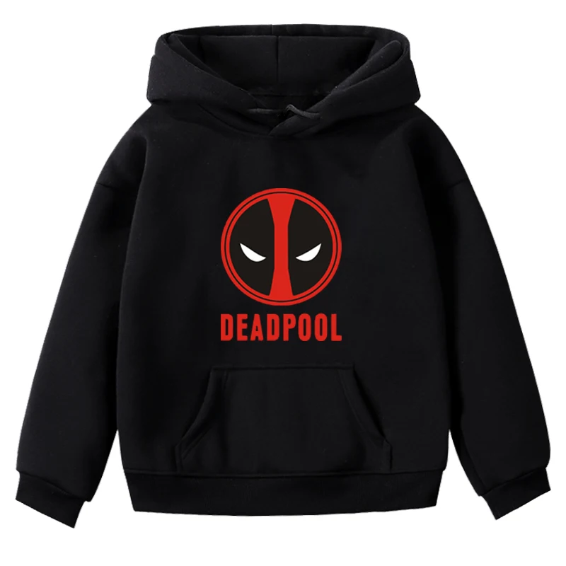 Hoodies 2 Лидер продаж; детская толстовка с капюшоном; сезон осень-зима; теплая одежда; худи для мальчиков и девочек с супергероем дэдпулом; толстовка; хлопковые топы с длинными рукавами - Color: Hoodies 2