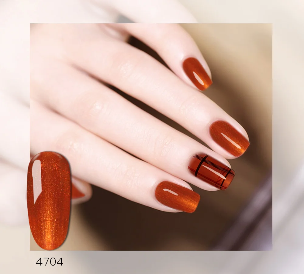 Verniz para Manicure Cor das Unhas de Gel Ibdgel Luxuoso Polonês Wholeset 6 Cor Real Glitter Vermelho Laranja uv - Prego Led Gel Red 7 Gel para unhas