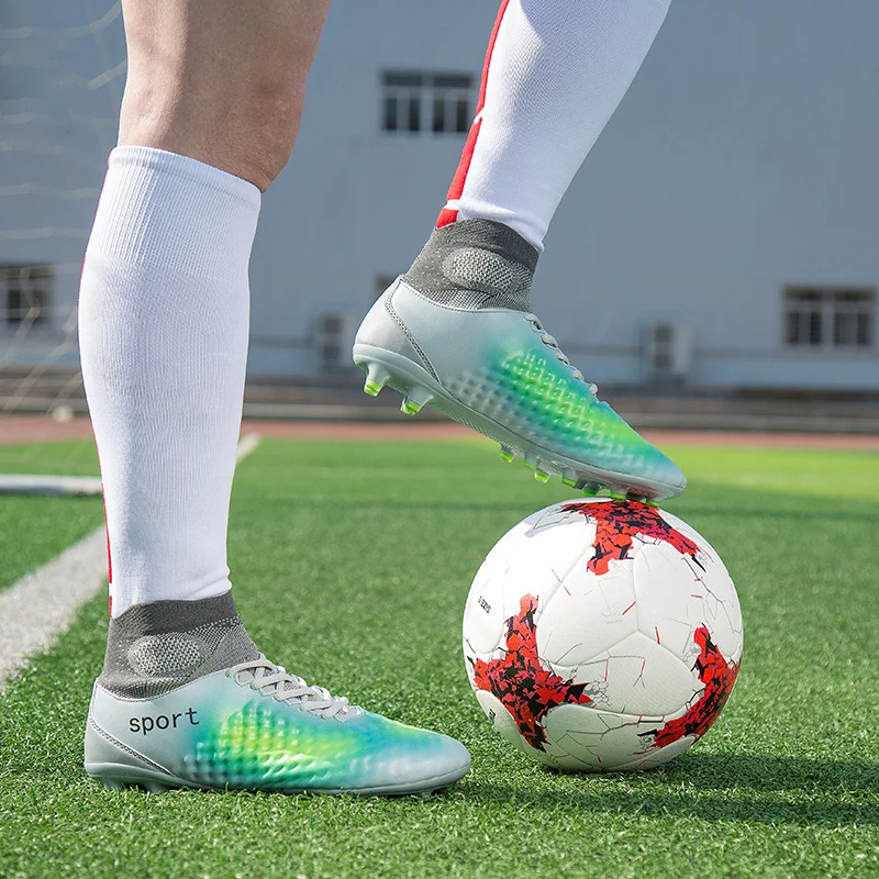 Мужская Уличная обувь для футбола; Высококачественная спортивная обувь для тренировок; Chuteira Futebol; нескользящая футбольная обувь для мужчин и женщин; футбольные бутсы