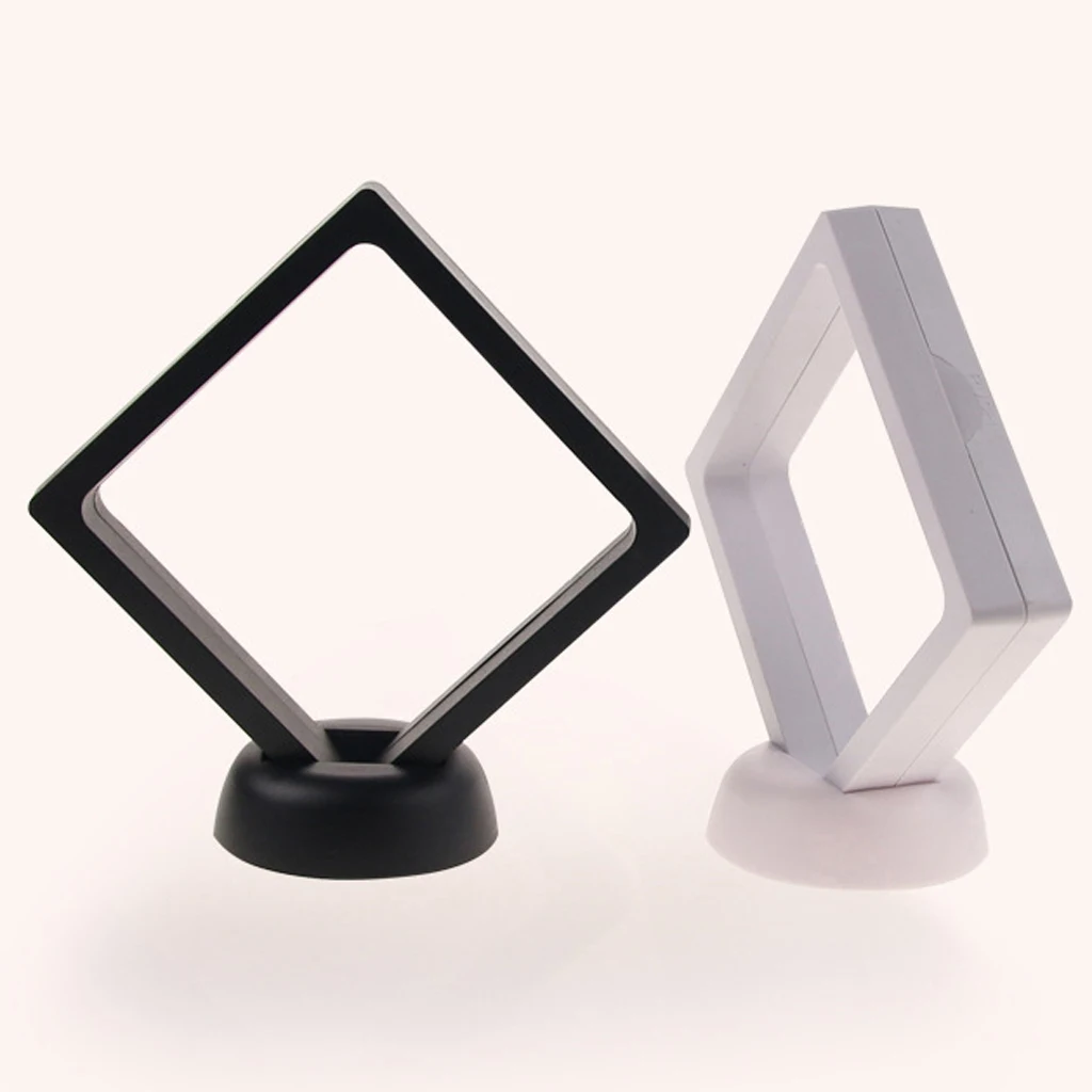 10 Pcs 3D Floating Frame Display Holder Coin Display Stand for Challenge Coins Jewelry Antique Medal Bracelets Necklaces Earring