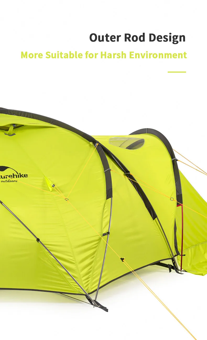 Naturehike Igloo 2 двойной местный альпийский Тент Открытый 2 Человек Кемпинг Туризм снег плюс ветростойкий и анти-холодный дождь палатка