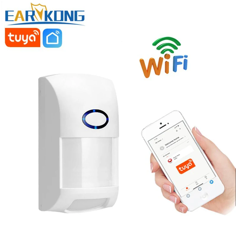 

Tuya Smart WiFi Infrared Detectors Motion Sensor Alarm Compatible With Tuyasmart APP Smart Life APP