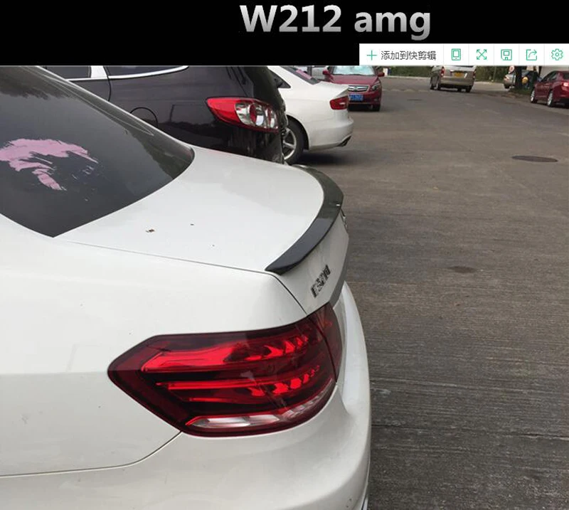 Для Mercedes-Benz E-Class W212 E200 E260 E300 AMG 2010- автомобильные аксессуары багажник палуба спойлер