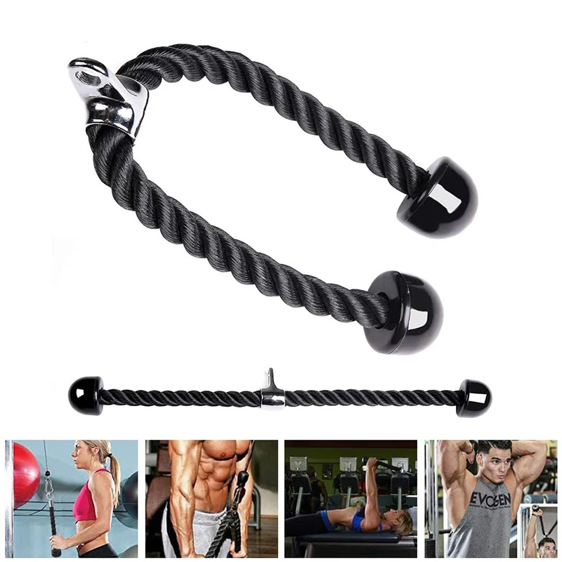 Triceps Rope Abdominal Crunches Cable Pull Down Laterals Biceps Workout