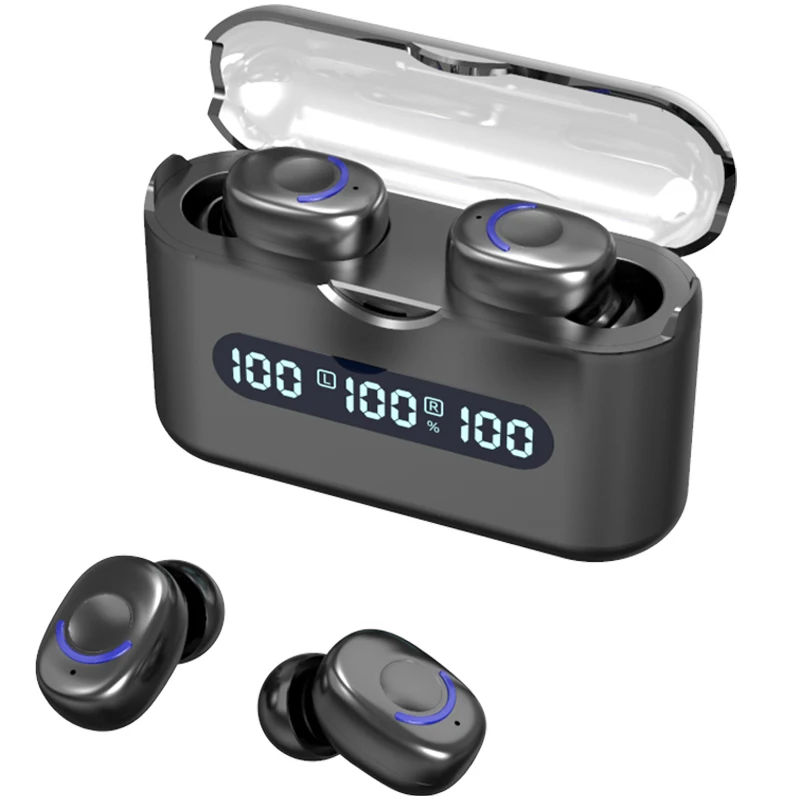 Bluetooth-наушники TWS с зарядным футляром 5 0 мА ч водостойкие | Электроника