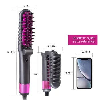 

Multifunctional Hair Comb Brush Beard Straightener Hair Straighten Electric Beard Straighten Comb Quick Hair Styler Men Women