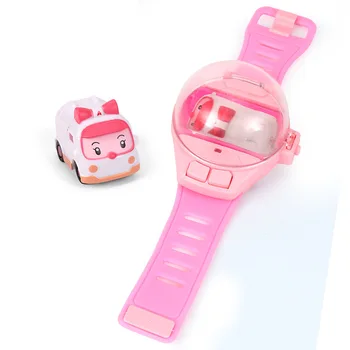 

Remote Control Car Watch Toy Cartoon Mini Police Smart Watch Battery Version Net Red Wireless Remote Control Car Toy 24cm * 7cm