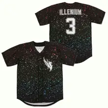 Футболка для бейсбола ILLENIUM Jersey Singer 3 сшитая модная версия Diamond Edition