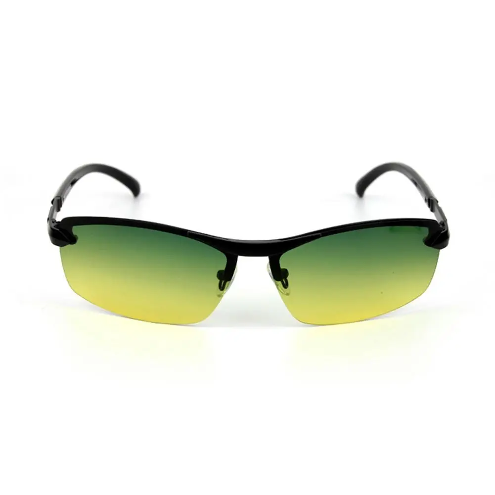 Открытый езда очки День Ночь двойного назначения поляризованные солнцезащитные очки ночного видения защитные очки для верховой езды на открытом воздухе очки Быстрая - Цвет: Black box