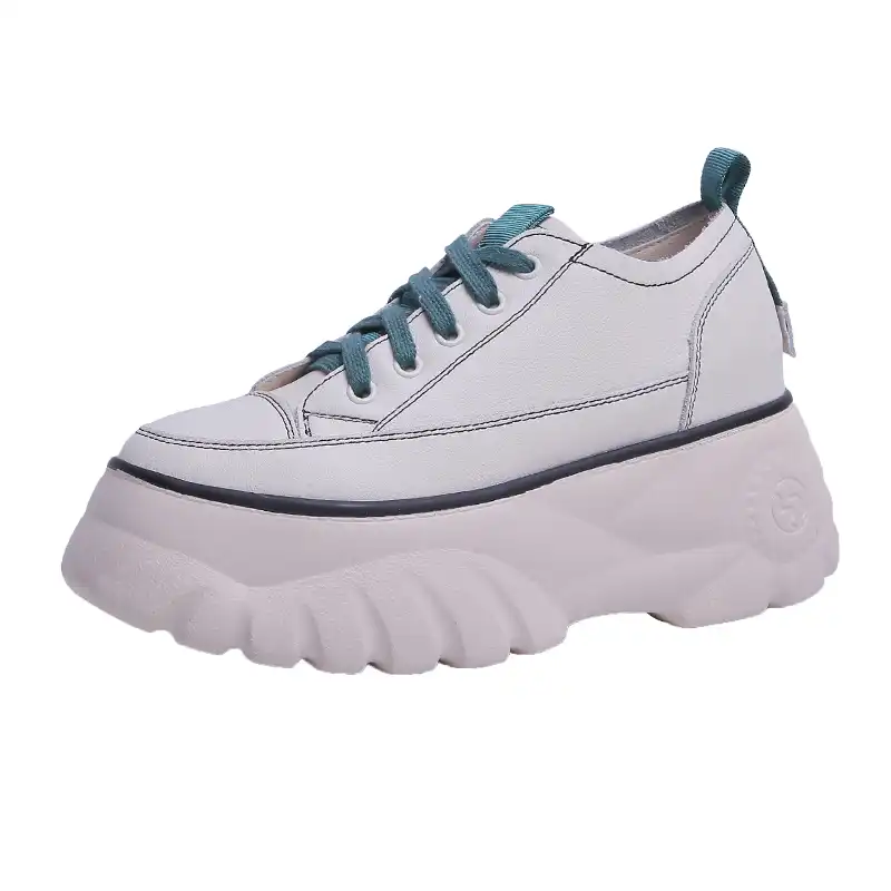 ladies leather trainer shoes