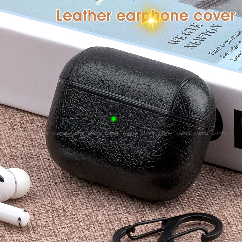 Наушники из искусственной кожи чехол для Apple AirPods Pro с крюком ударопрочный чехол для AirPods 3 зарядное устройство для наушников