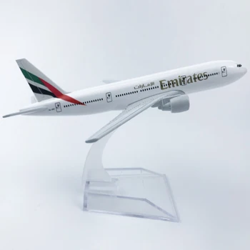 

1/400 Scale Alloy Aircraft Boeing 777 Emirates 16cm Alloy Plane B777 Model Toys Children Kids Gift for Collection