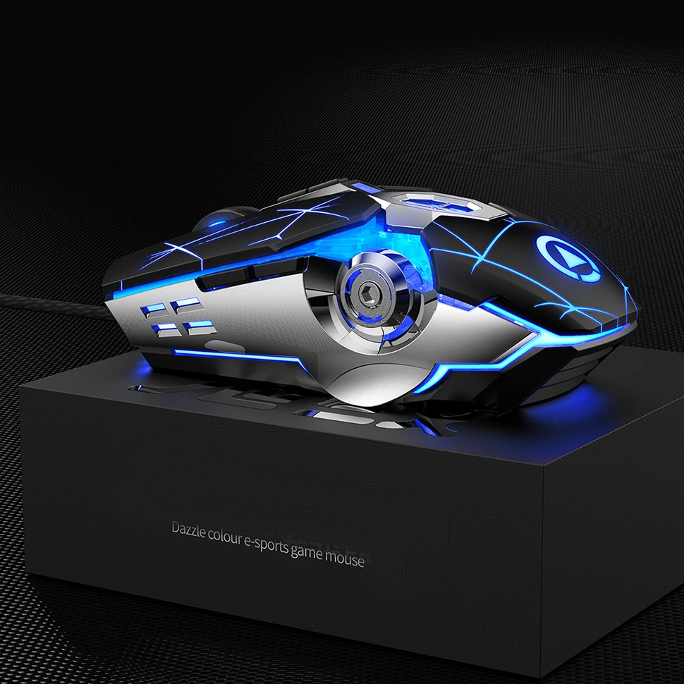 Профессиональная игровая мышь 3200DPI светодиодная оптическая USB Проводная