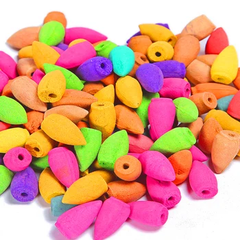 

150/200/280/560pcs Backflow Incense Indian Tibetan Cones Incense Smoke Sandalwood Aromatherapy Colorful Fragrant Dropshipping