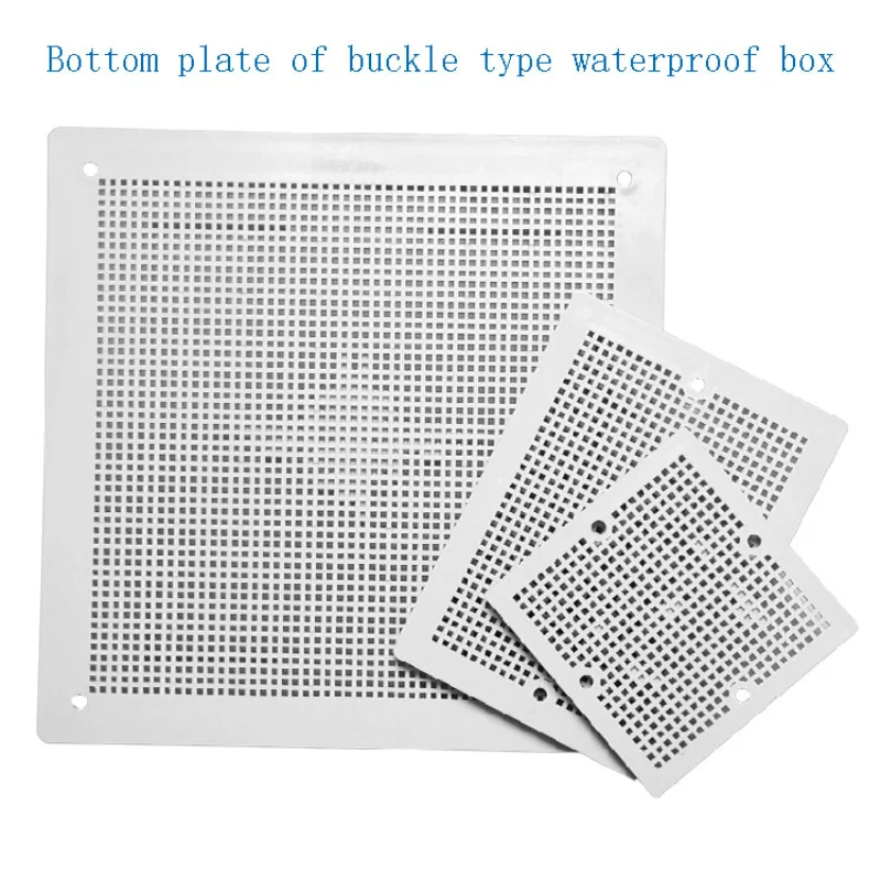Buckle type waterproof junction box special accessories grid installation bottom plate ABS plastic porous | Обустройство дома