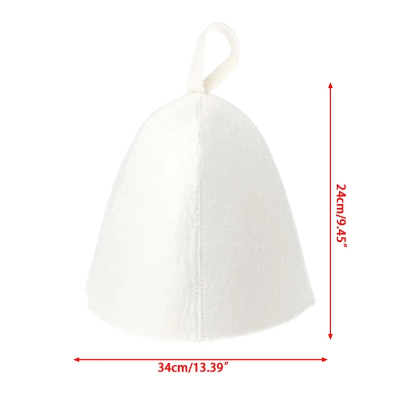 Белая шерстяная шапочка для сауны, шапка с защитой от тепла для ванной дома, защита головы в русском стиле, 090C