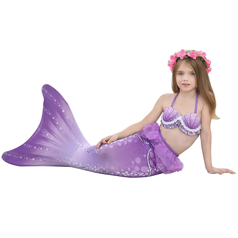 naruto cosplay Fantasy Children Mermaid Tails Swimming Party Cosplay Costumes Halloween Little Mermaid Girls Swimsuit Bikini Set Bathing Suit old lady costume