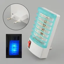 Repelente de mosquitos eléctrico para el hogar, lámpara de noche de 220V, con enchufe LED