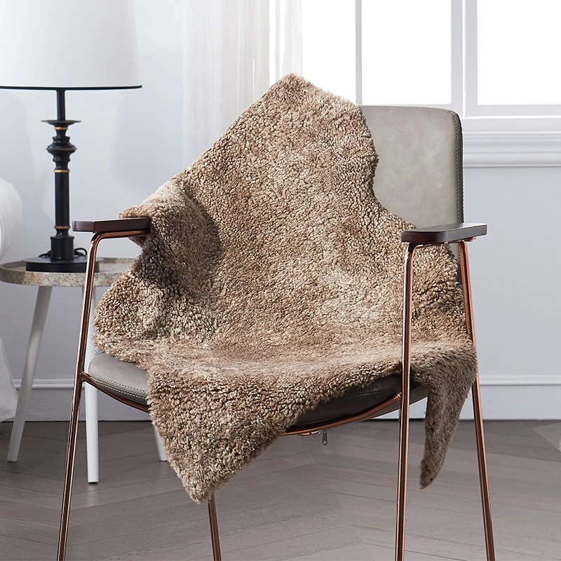 

CX-D-158B Australian Sheepskin Hairy Carpet for Living Room Bedroom Area Rugs Mat