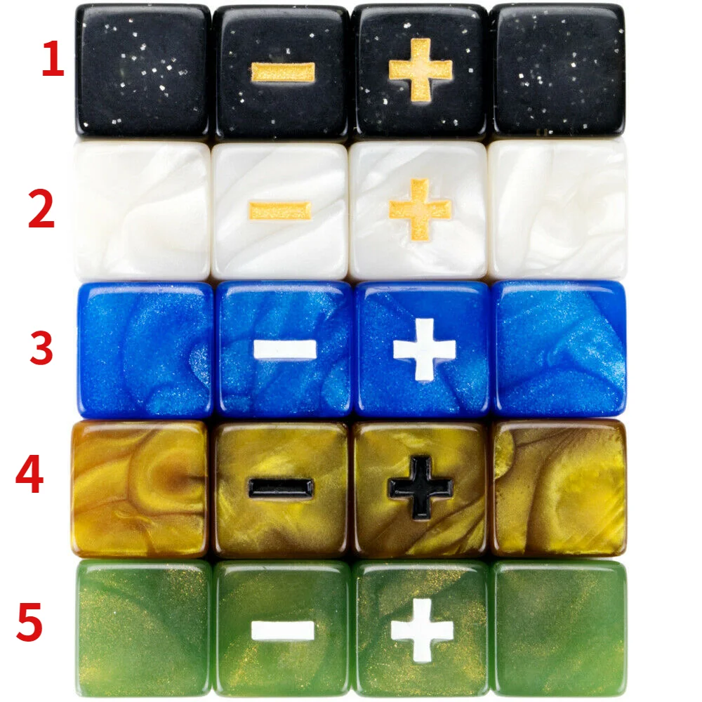 

10Pcs/set Hot-selling Square Corner Addition and Subtraction Symbol Operation +- Dice Mathematics Teaching Preschool 1.6CM