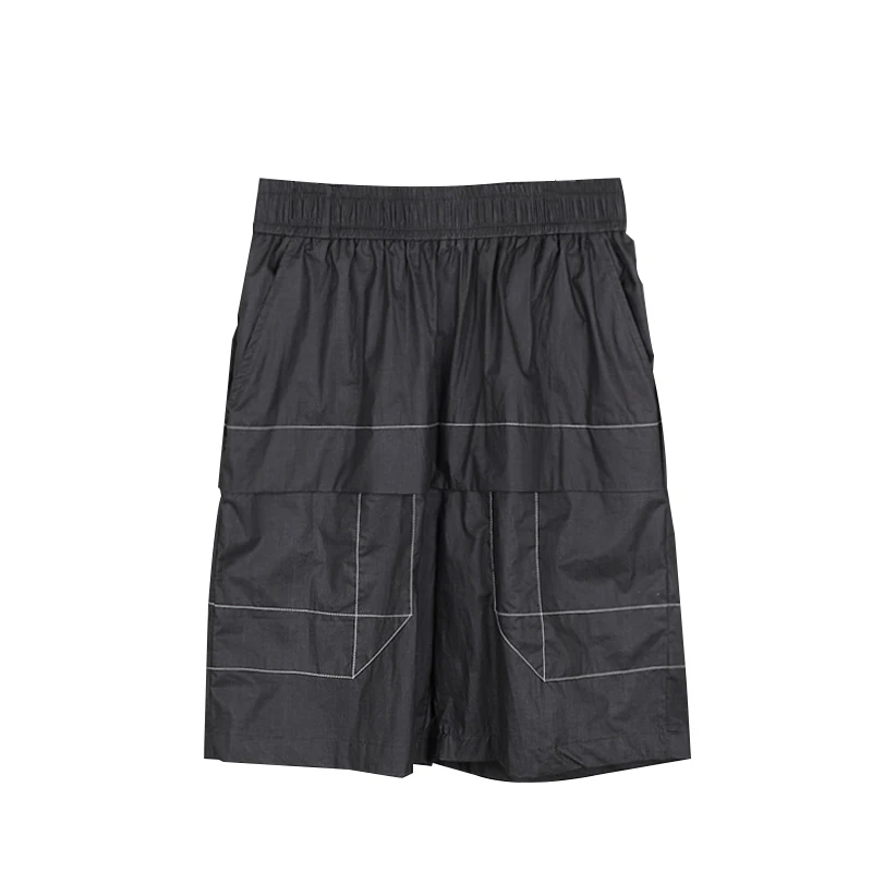 

27-46 2019 Men clothing GD Hair Stylist Catwalk fashion Hip hop Open Line Segmentation Low crotch pants plus size costumes