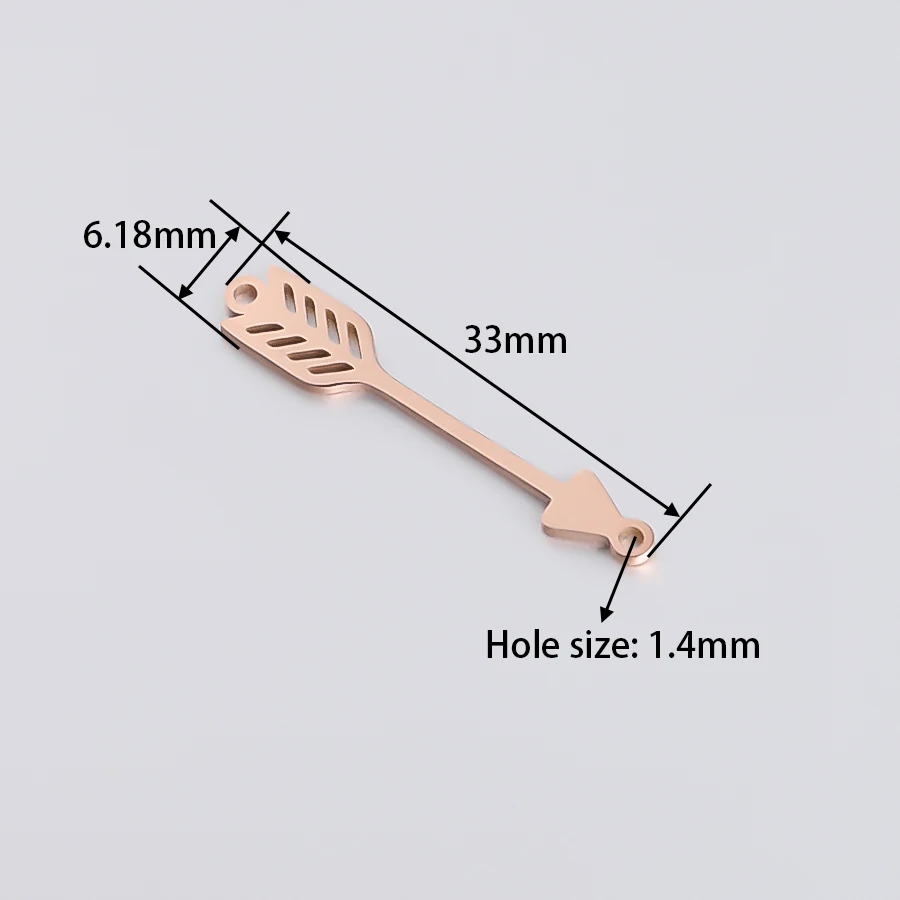 Semitree 5 шт. перо из нержавеющей стали Марка стрелы ювелирные аксессуары Подвески