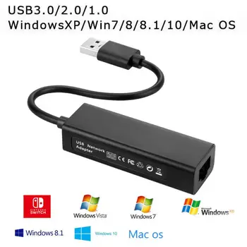 

100Mbps USB 3.0 Ethernet Network Card For Nintendo Switch/ For Wii/For WiiU Lan Connection Adapter Dropship