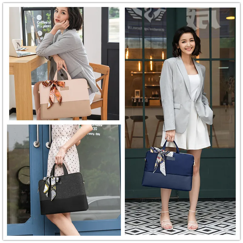 Bolsa para Portátil Bolsa de Ombro à Prova à Prova de Choque Maleta de 15.6 Feminino Capa Para-macbook Air 13 Dwaterproof Água Polegadas 14-inch-macbook Pro 15 - Imagem 4