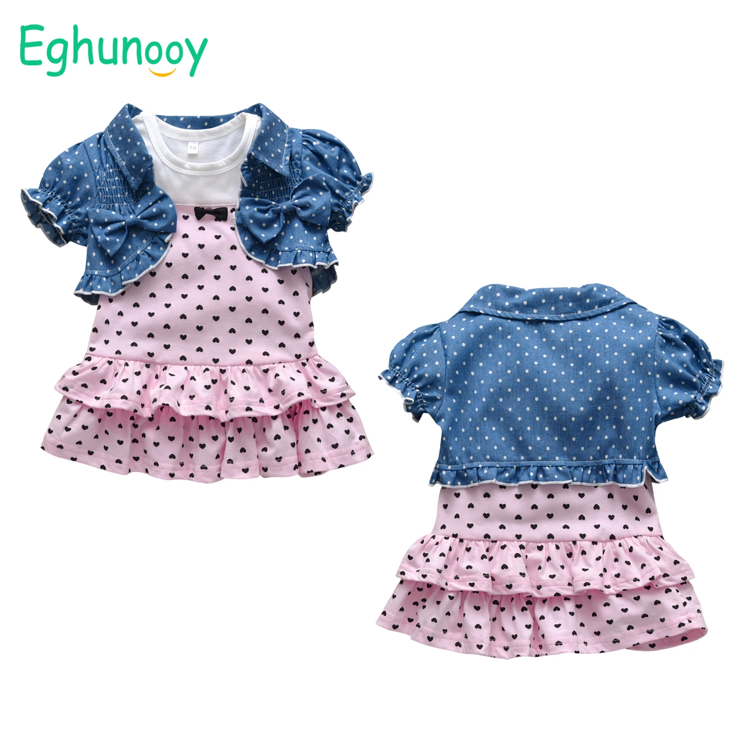 Verão infantil da criança do bebê roupas da menina conjunto bonito algodão sem mangas vestido de princesa colocação bonito colete recém-nascido outfits