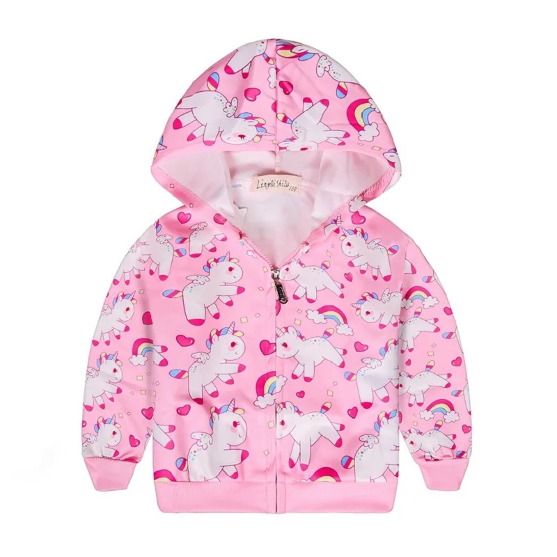 Толстовка с единорогом; одежда для маленьких девочек; roupas infantil Menina Unicornio; осенний костюм; Ropa; одежда для маленьких девочек; детские толстовки с капюшоном; Свитшот